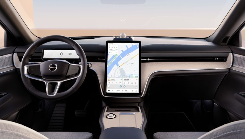 Volvo EX90 konsola przednia